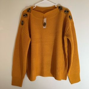Philosophy woman sweater, size L, color mustard